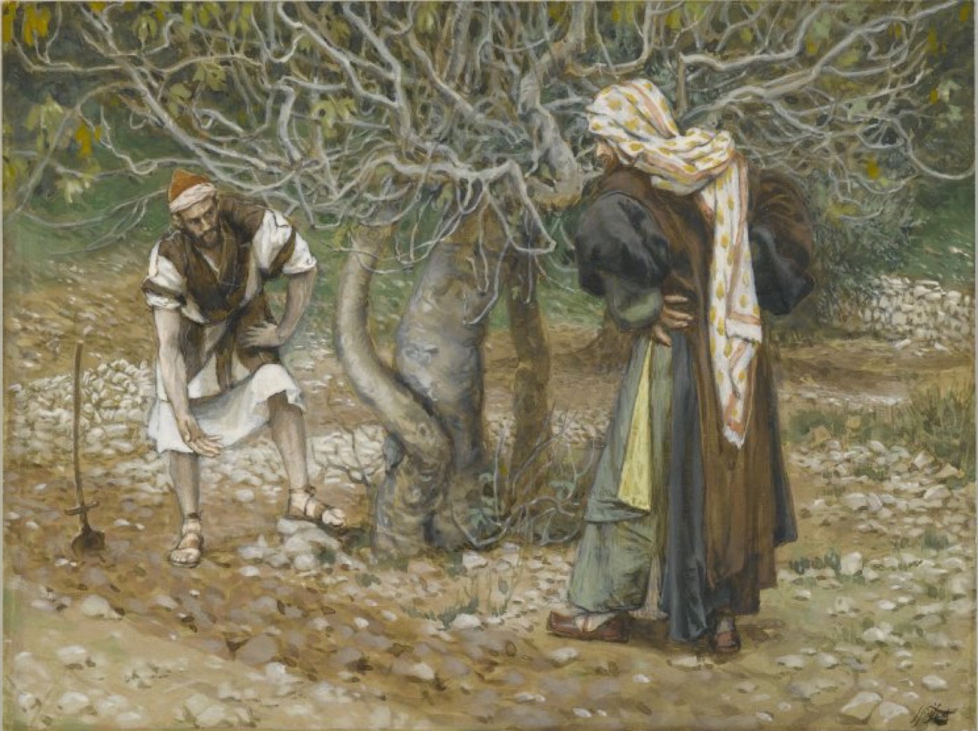 The Vine Dresser and the Fig Tree (Le vigneron et le figuier), James Tissot