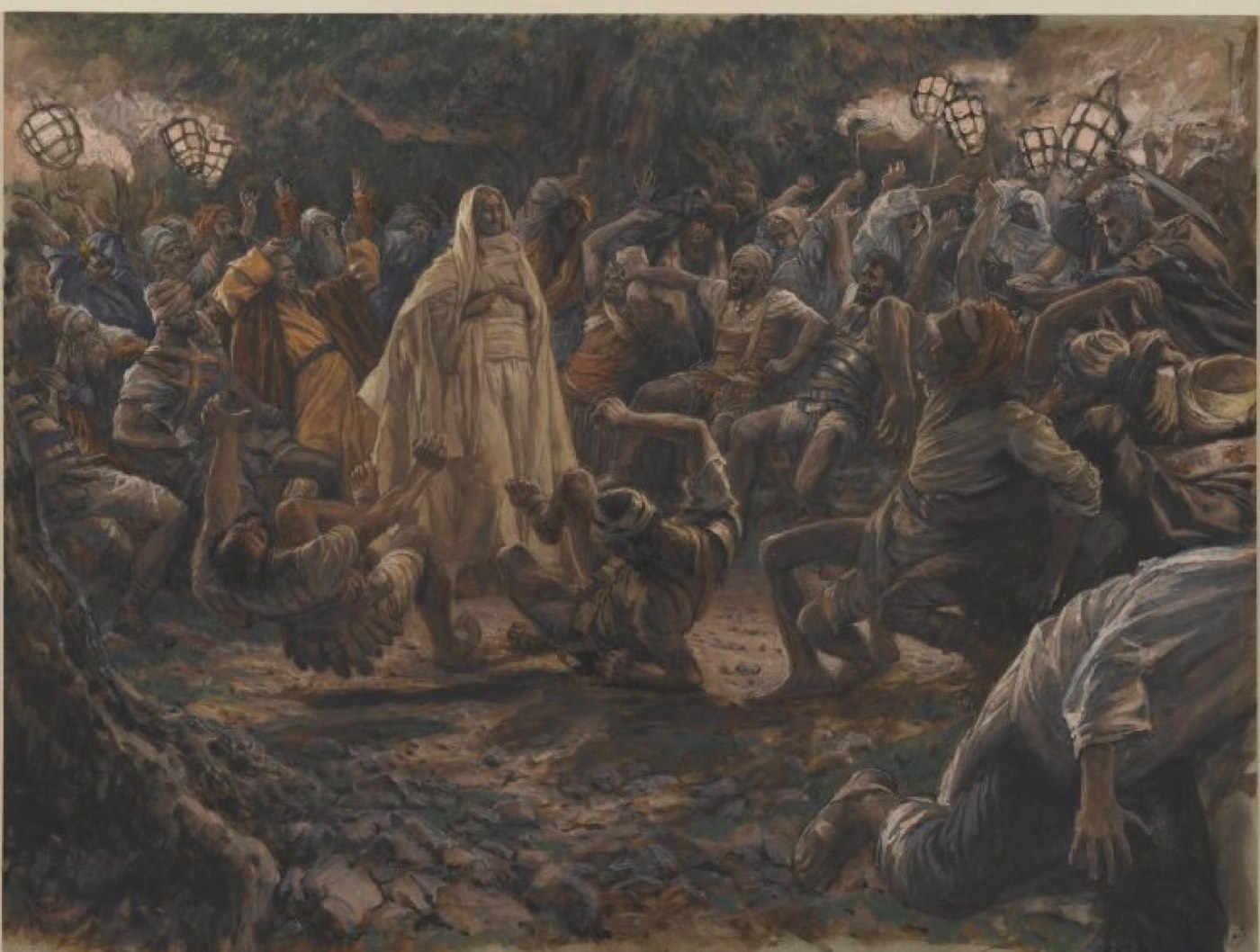 The Guards Falling Backwards (Les gardes tombant à la renverse), James Tissot