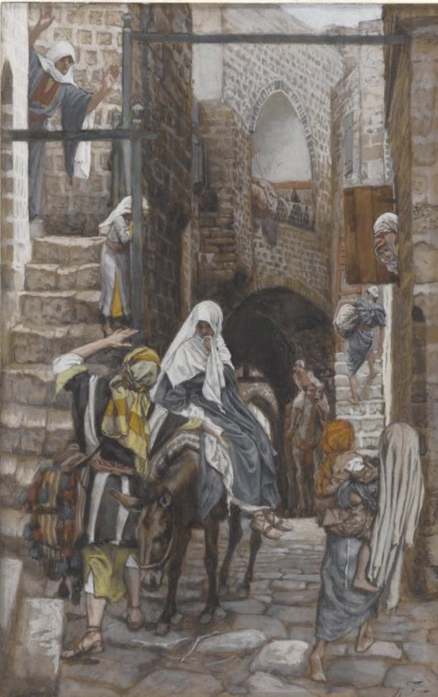 Saint Joseph Seeks a Lodging in Bethlehem (Saint Joseph cherche un gîte à Bethléem), James Tissot