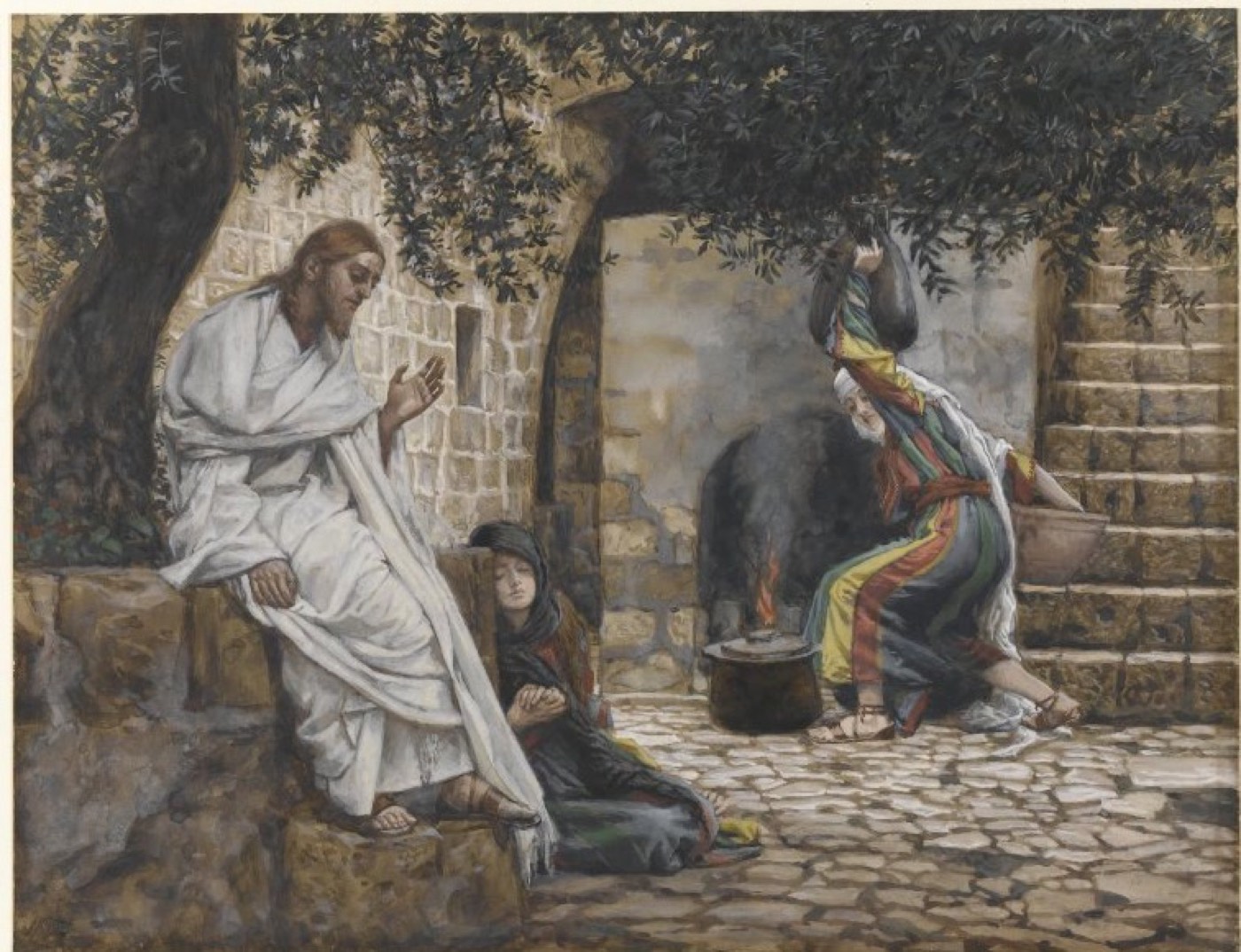 Mary Magdalene at the Feet of Jesus, James Tissot