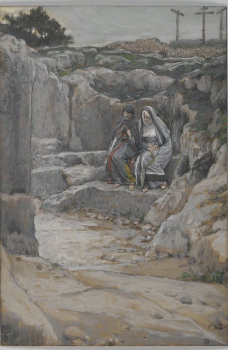 The Two Marys Watch the Tomb (Les deux Maries observent le tombeau), James Tissot