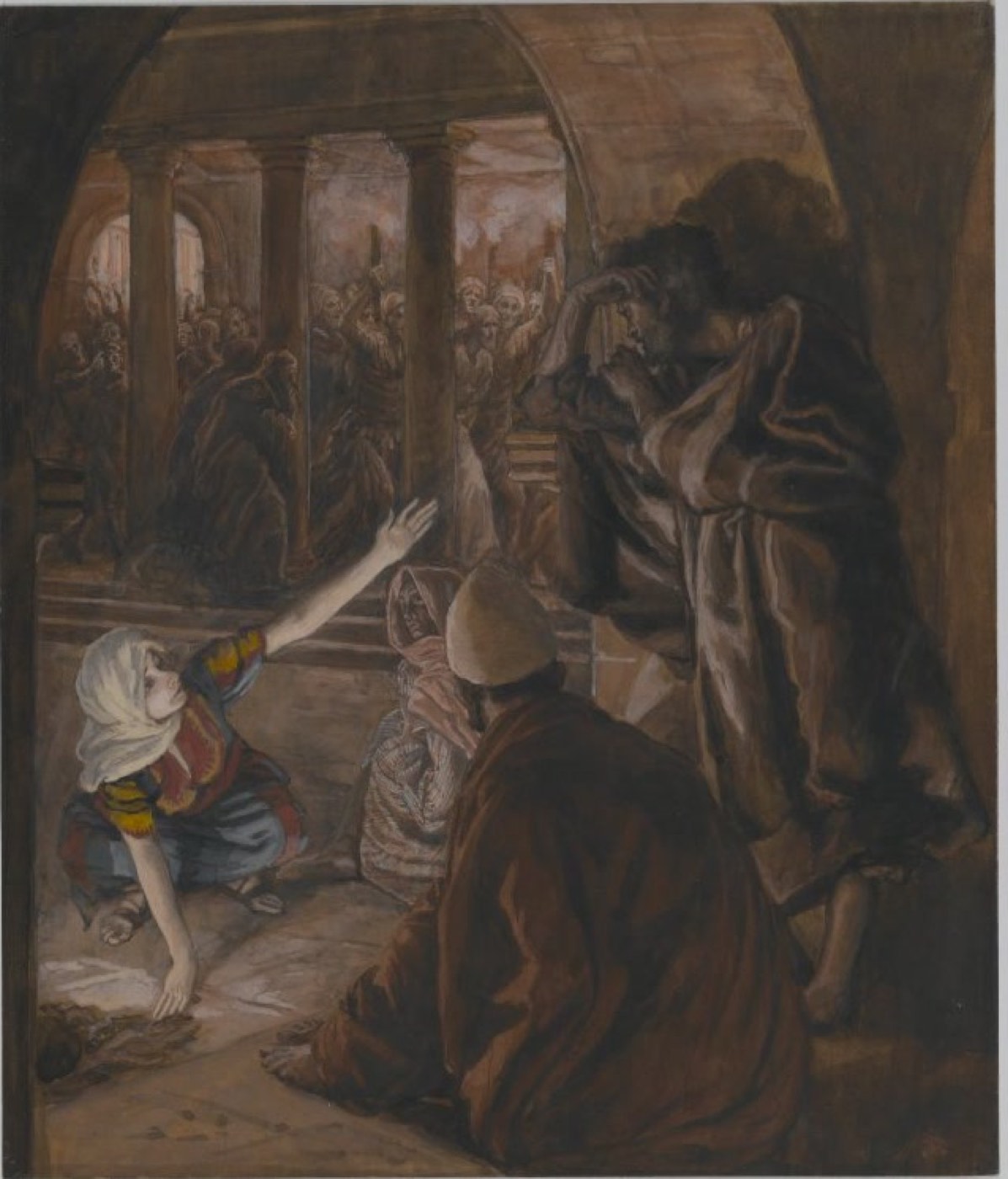 The Third Denial of Peter. Jesus' Look of Reproach, James Tissot