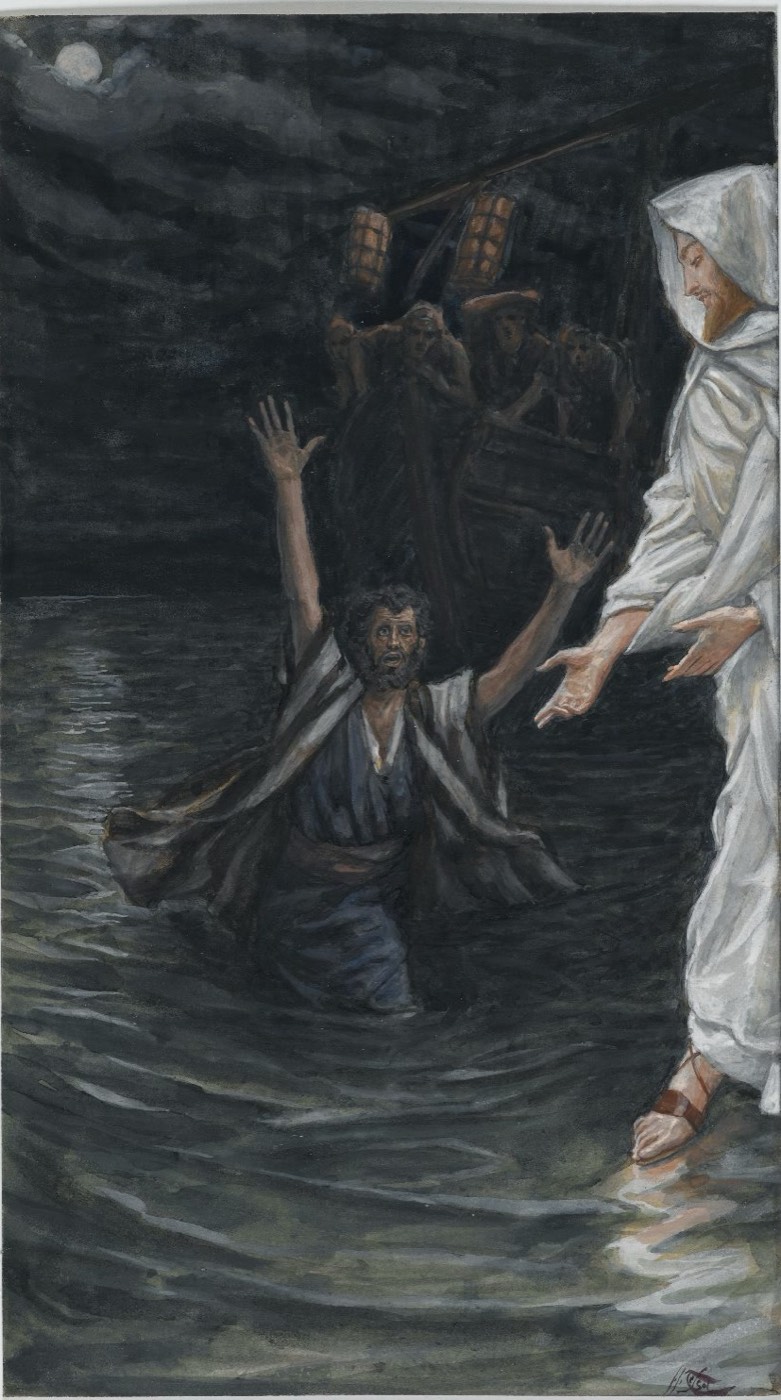 Saint Peter Walks on the Sea (Saint Pierre marche sur la mer), James Tissot