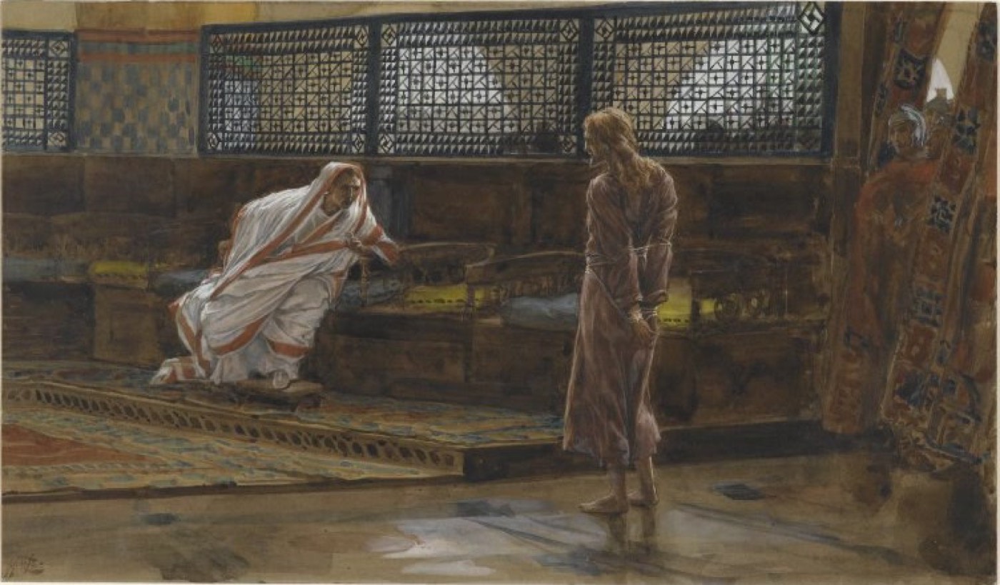 Иисус перед Пилатом. Первая беседа (Jésus devant Pilate. Premier entretien), Джеймс Тиссо