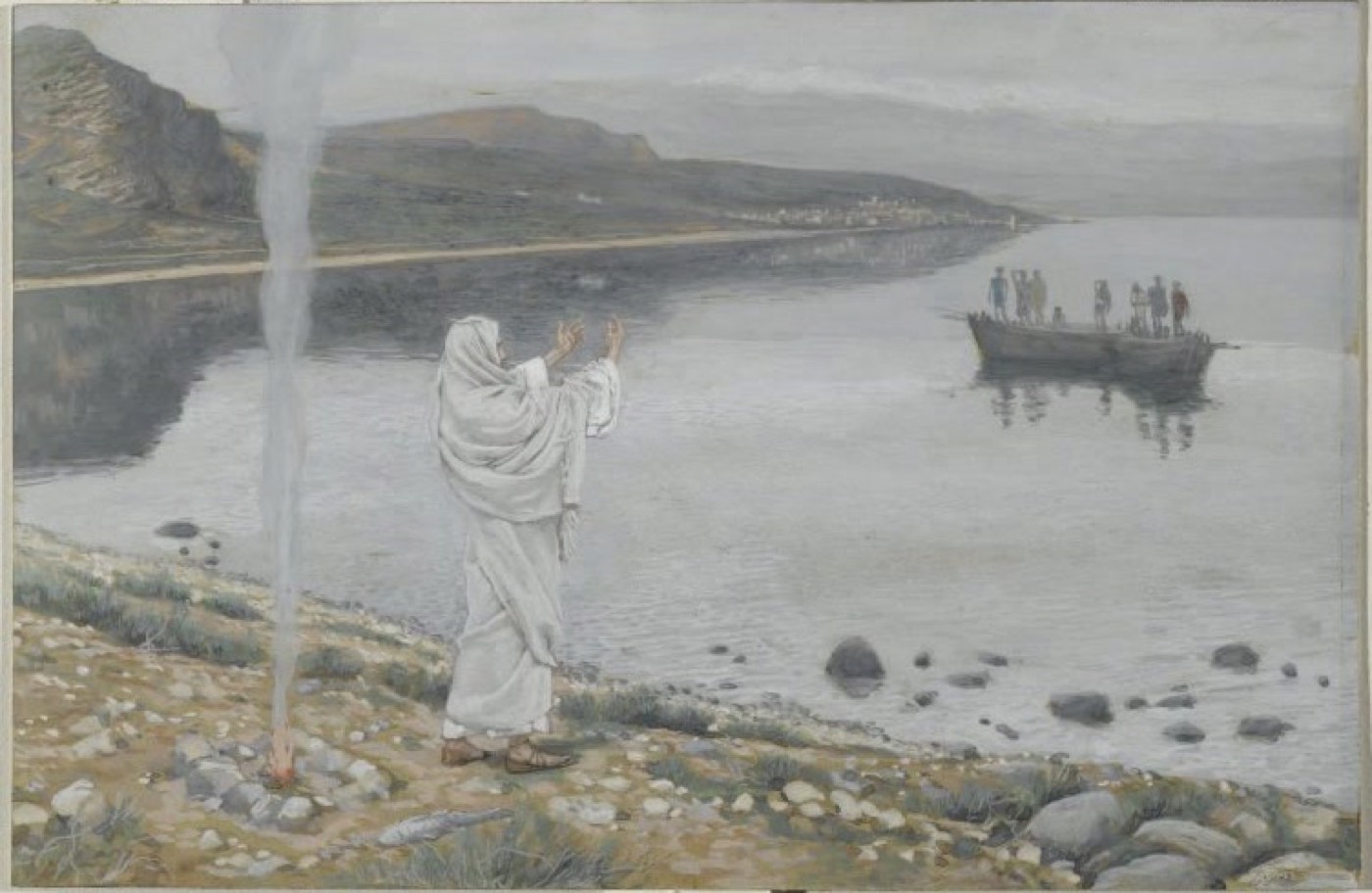 Christ Appears on the Shore of Lake Tiberias (Apparition du Christ sur les bords du lac de Tibériade), James Tissot