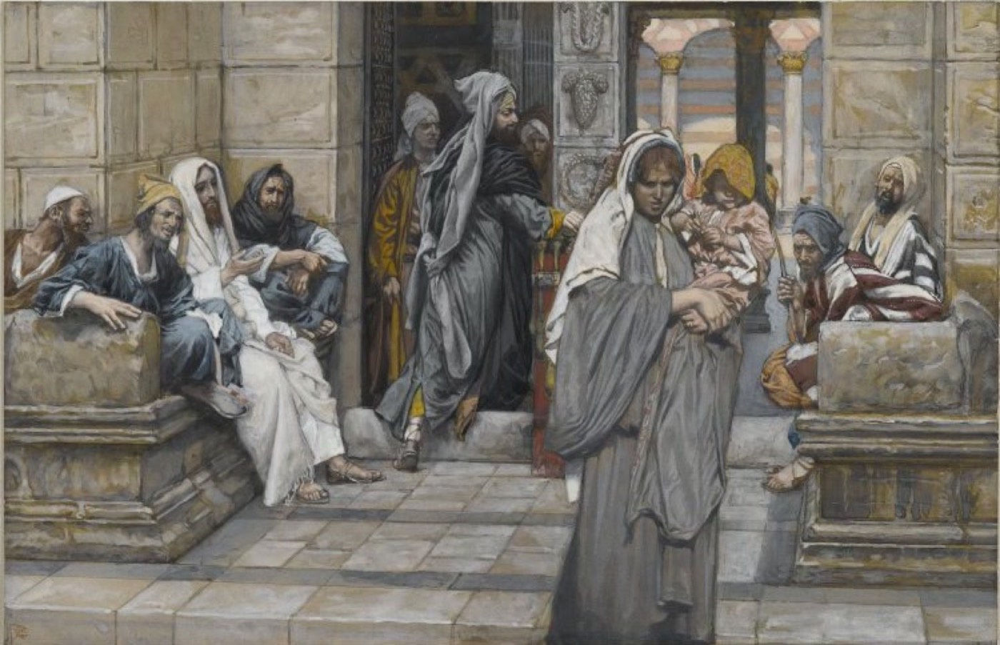 The Widow's Mite (Le denier de la veuve), James Tissot