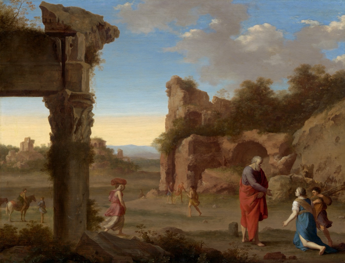 The Prophet Elijah and the Widow of Zarephath, Cornelis van Poelenburch