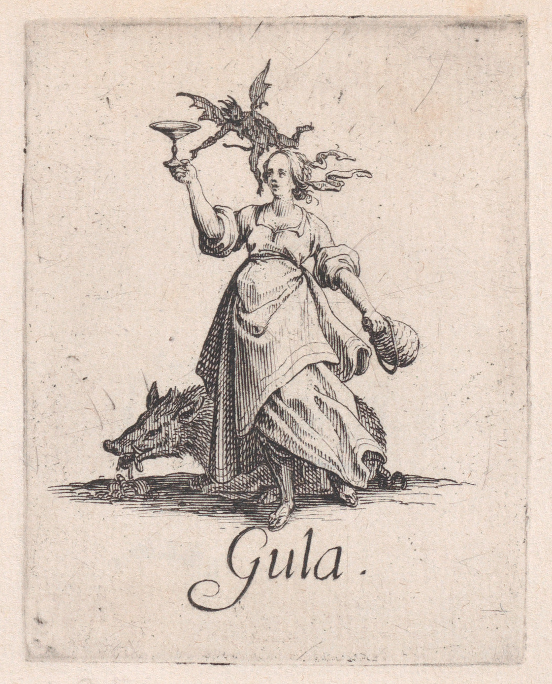 La Gourmandise (Gluttony), from "Les Péchées Capitaux" (The Deadly Sins)