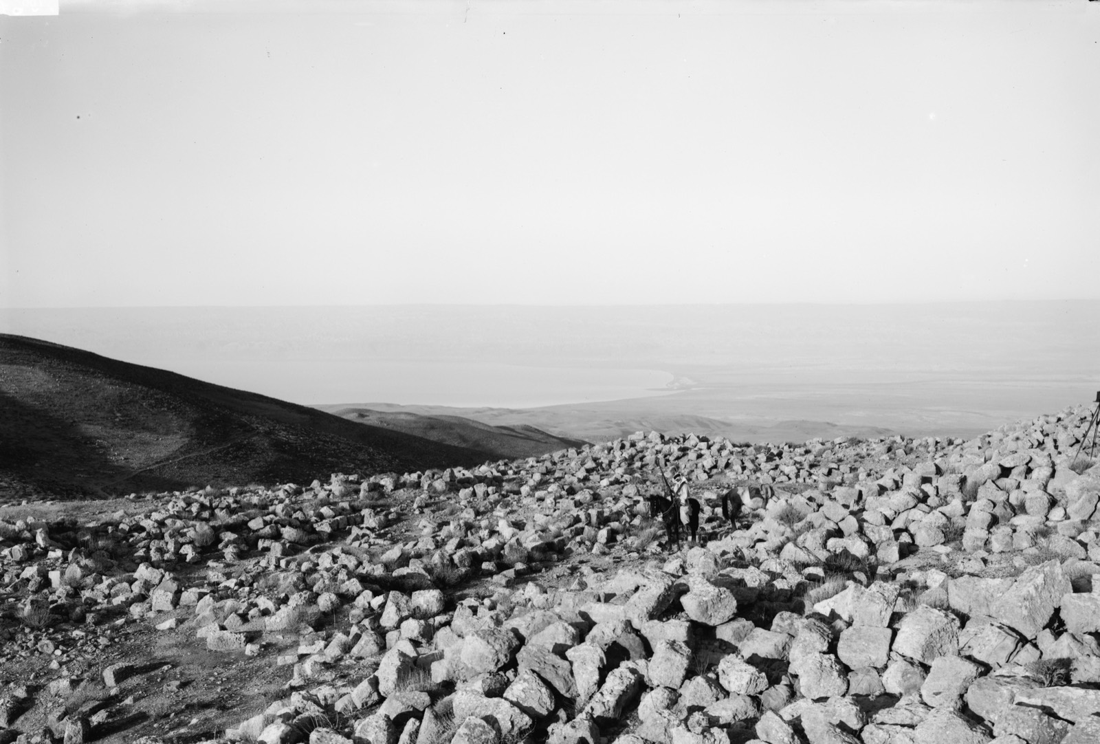 East of Jordan and the Dead Sea. The Promised Land as seen from Mount Nebo