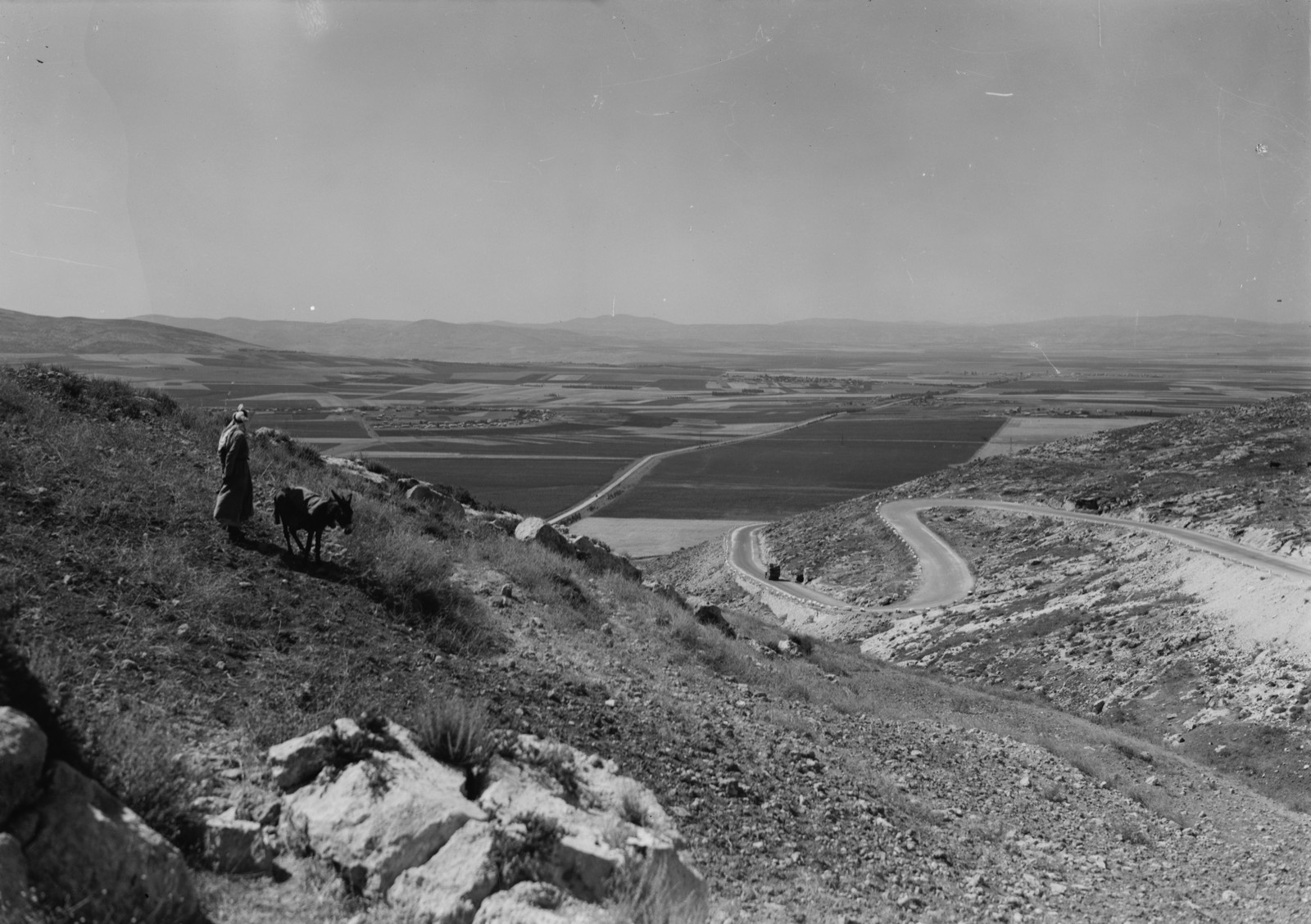 Jerusalem to Galilee via Samaria. Plain of Esdraelon. (Taken from the Nazareth hills)