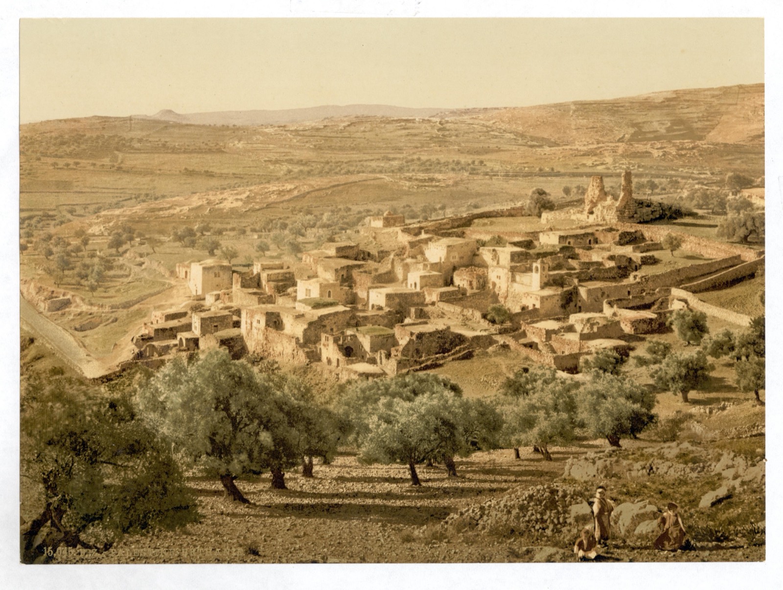 The village of Bethany (al-Eizariya) on the eastern slope of the Mount of Olives, c. 1890–1900.