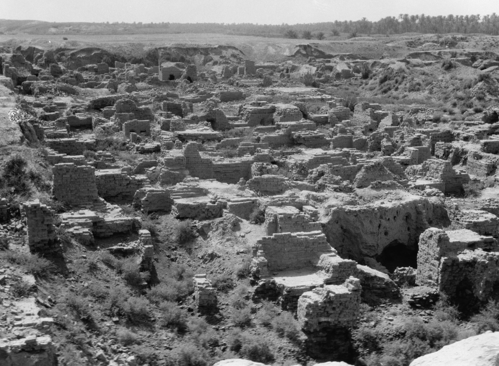 Iraq. Babylon "the great." Various views of the crumbling ruins. General view of the present remains