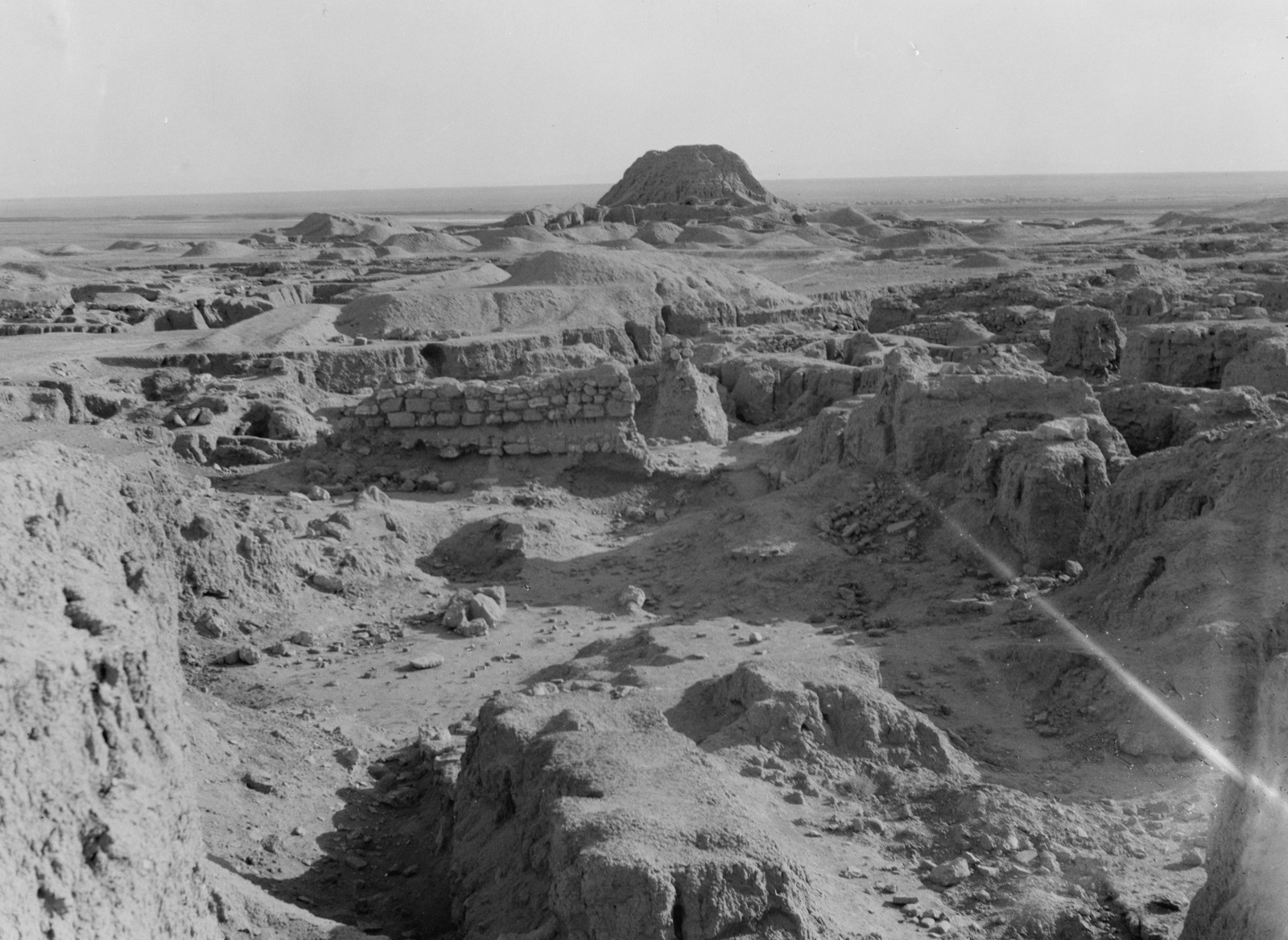 Iraq. Ashur (Qalat Sherqat). 40 miles S. of Mosul. The ruins showing remains of ancient castle in background
