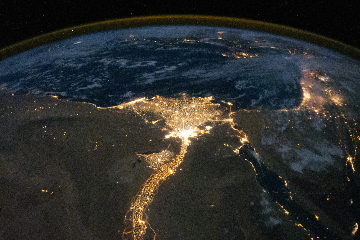 The Nile at night