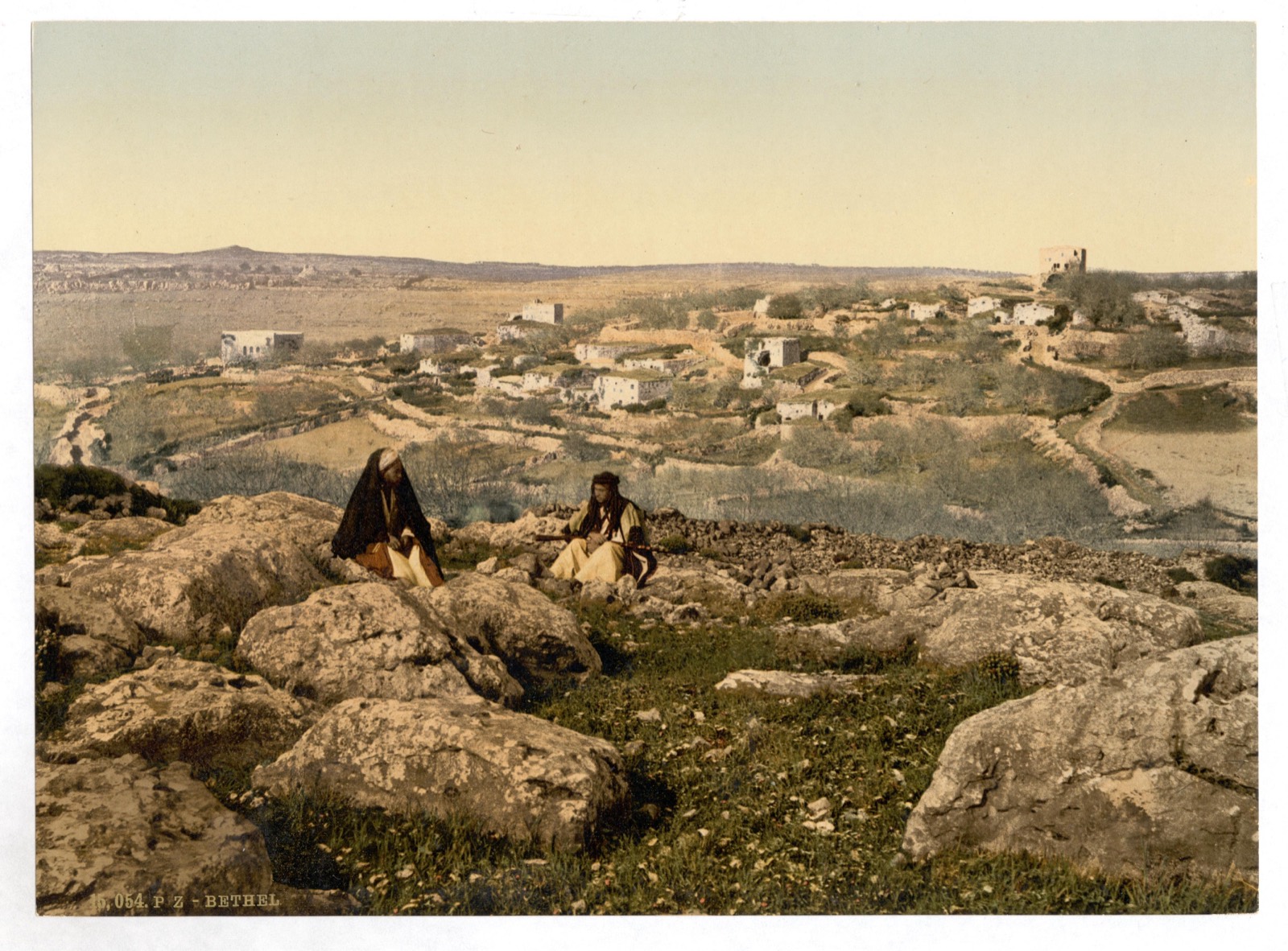 The village of Beitin, the site of Bethel, north of Jerusalem, c. 1890–1900.