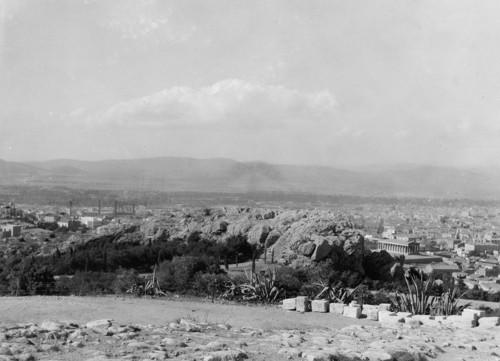 Athens. Mars Hill and Athens from the Acropolis