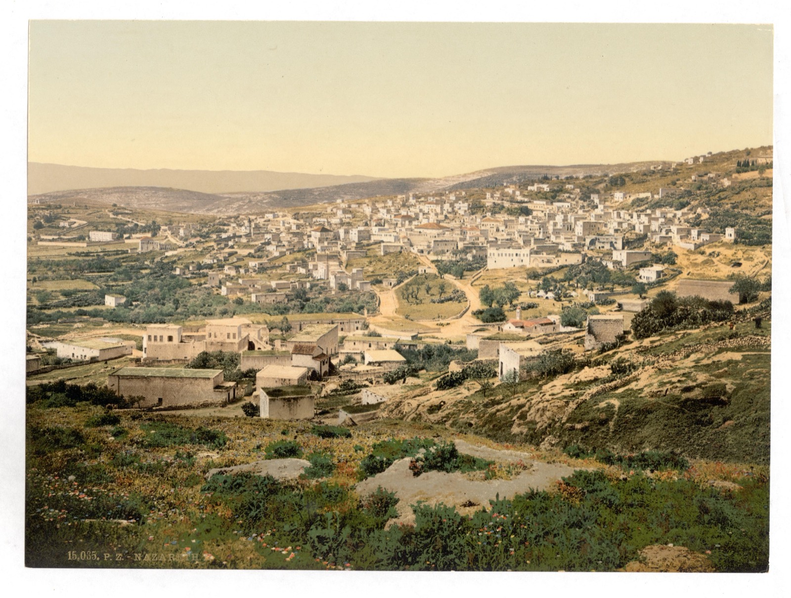Nazareth seen from the road to Cana, c. 1890–1900.
