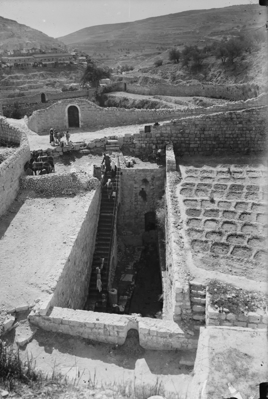 Valleys of Jehoshaphat and Hinnom. Pool of Siloam, looking S.E.
