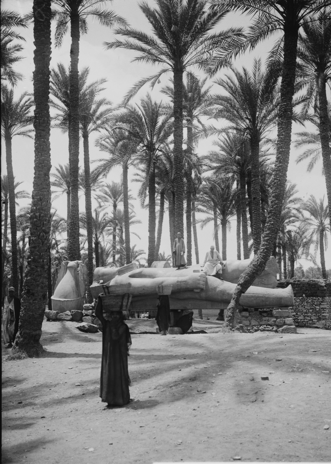 Egyptian views; The pyramids of Gizeh. Colossal statue of Rameses [i.e., Ramses] II, Memphis