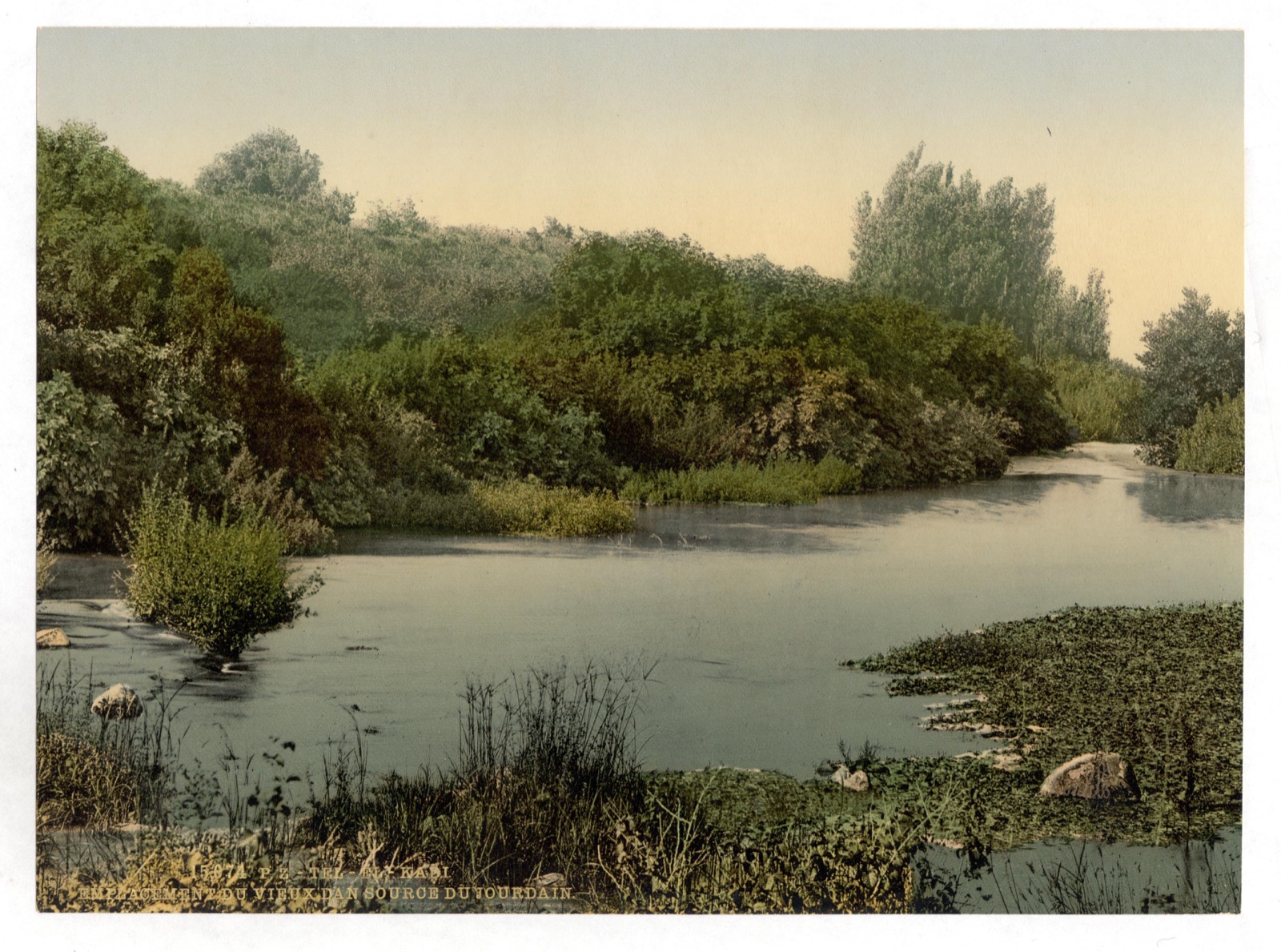 A spring of the Jordan at Tel el-Qadi, the site of the city of Dan, c. 1890–1900.